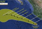 Pronostican lluvias torrenciales en Colima por “Blas”