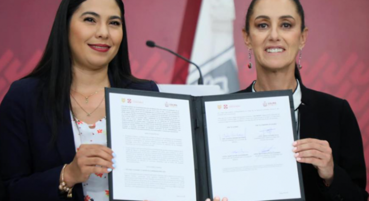 Firma Indira convenio con Gobierno de CDMX para fortalecer seguridad en Colima