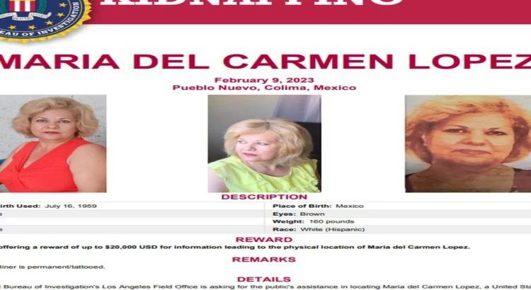 Secuestran a mujer estadounidense en Colima