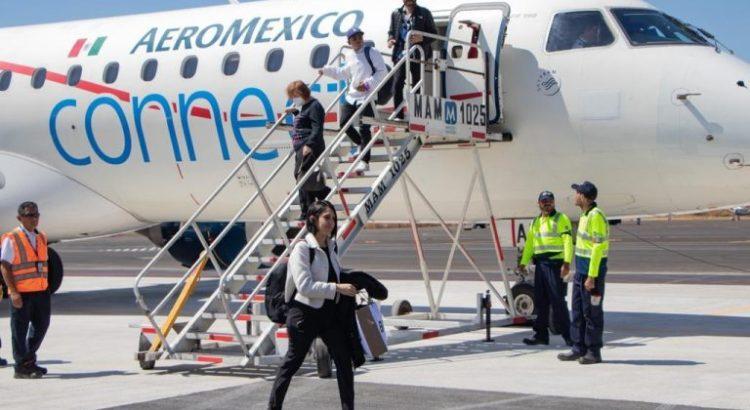 Llega a Colima primer vuelo de Aeroméxico desde CDMX
