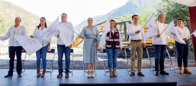 Indira Vizcaíno da banderazo de inicio a ampliación de la autopista Colima-Manzanillo