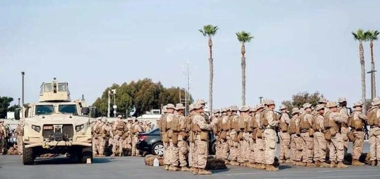 Marines se despliegan en la frontera EU-México Marines se despliegan en la frontera EU-México