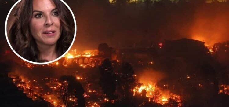 Kate del Castillo abandona su casa por incendios en California Kate del Castillo abandona su casa por incendios en California