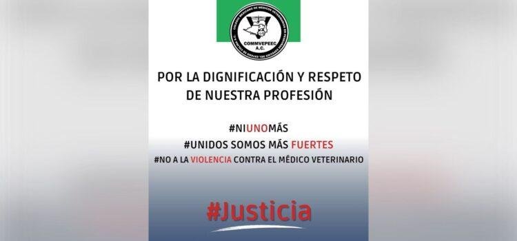 Veterinarios de Colima se suman a la protesta nacional por asesinato de medico veterinario