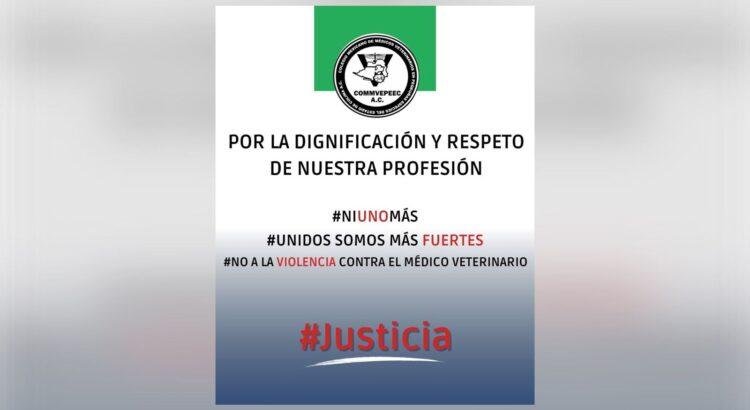 Veterinarios de Colima se suman a la protesta nacional por asesinato de medico veterinario