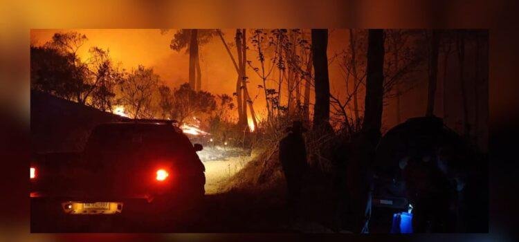 Incendio forestal en Colima amenaza zonas de Jalisco
