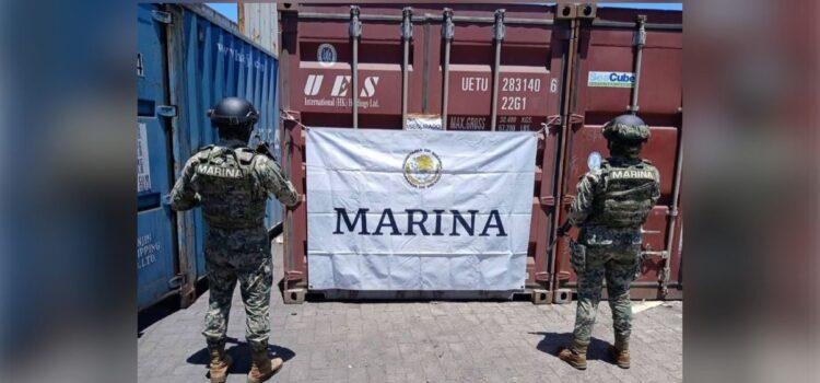 Decomisan más de 5 toneladas de mercurio en el puerto de Manzanillo