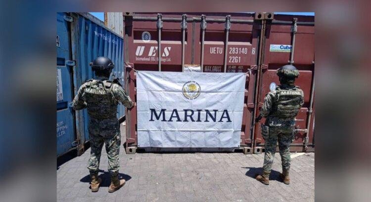 Decomisan más de 5 toneladas de mercurio en el puerto de Manzanillo