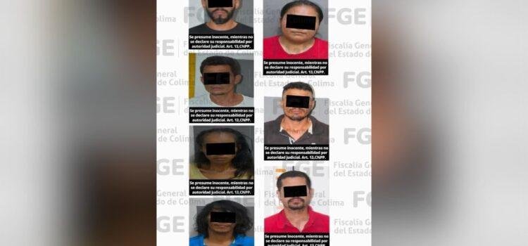 Siete personas detenidas en la última semana en Colima