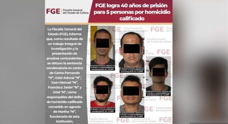 Sentencia de 40 años por homicidio de titular de UECS Colima