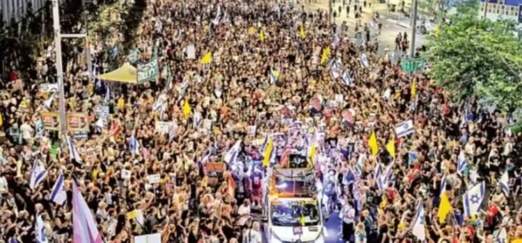 Miles se manifestaron en Tel Aviv contra plan de ocupación de Gaza