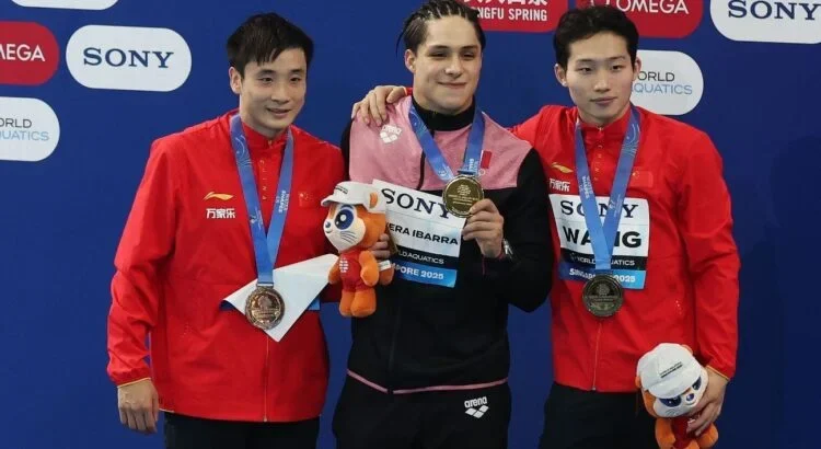 ¡México mejor que China!; Osmar Olvera gana medalla de oro