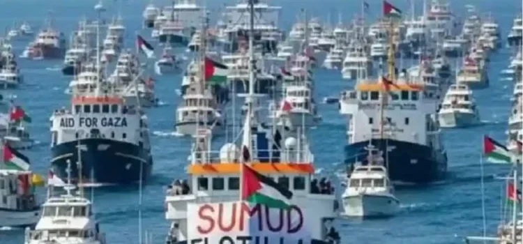 Sigue flotilla internacional avanzando hacia Gaza pese a intercepción de Israel