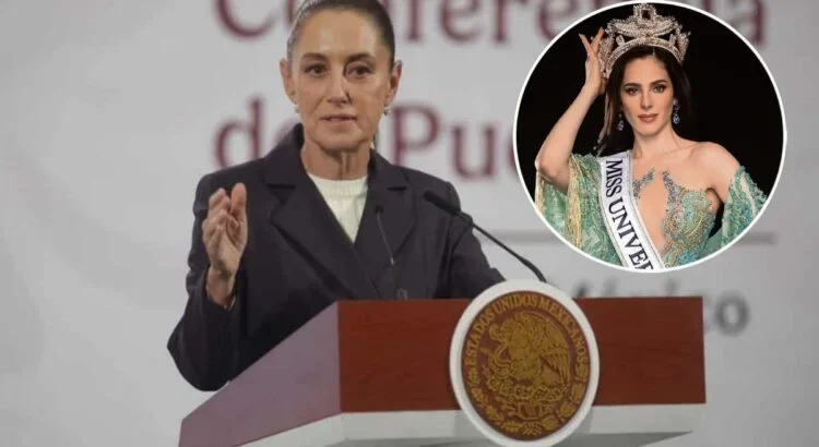 Claudia Sheinbaum felicita a Fátima Bosch por su triunfo en Miss Universo 2025