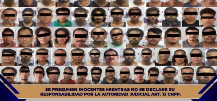 Operativos en Colima dejan 65 detenidos en una semana