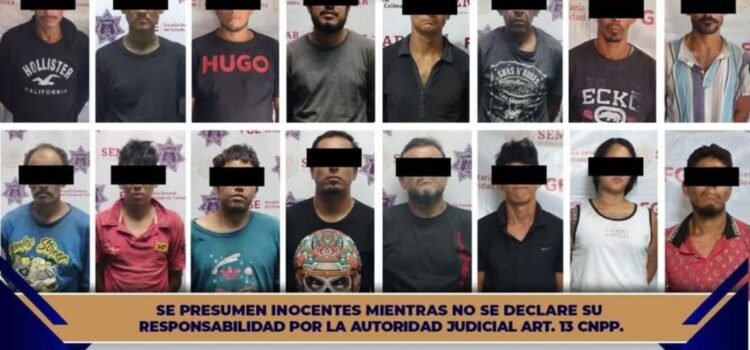 Más de 300 detenidos desde arranque de la estrategia Pez Vela en Colima