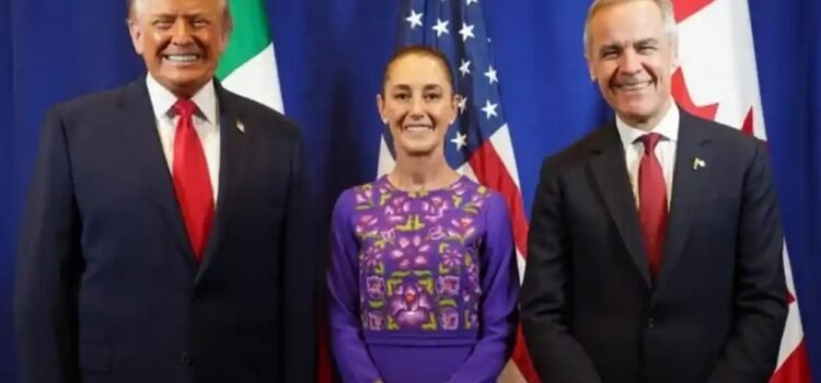 Se reunió Sheinbaum con Trump y Mark Carney